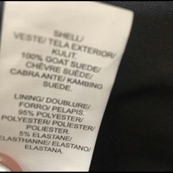 Lucky brand black suede lace up jacket - Picture 8 of 9